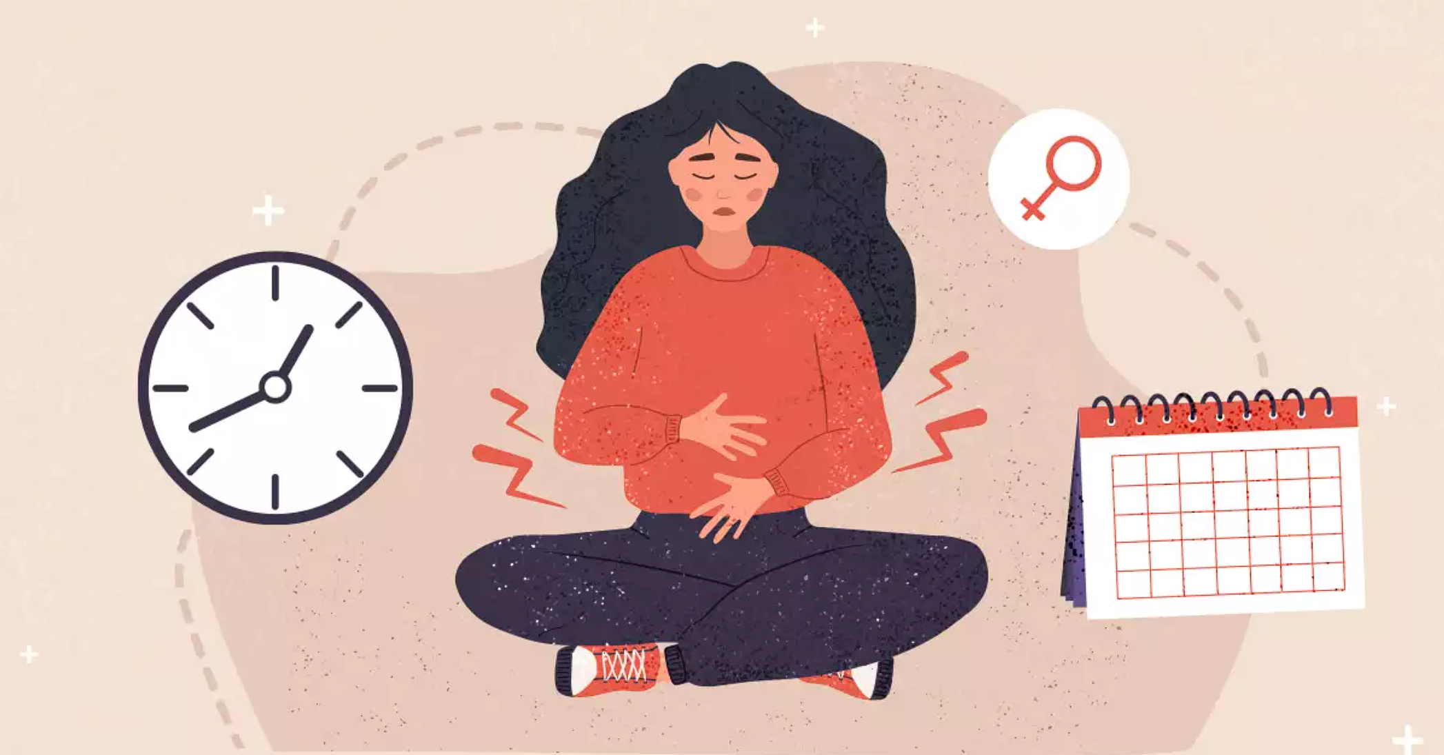 Representación de la menstruación o regla