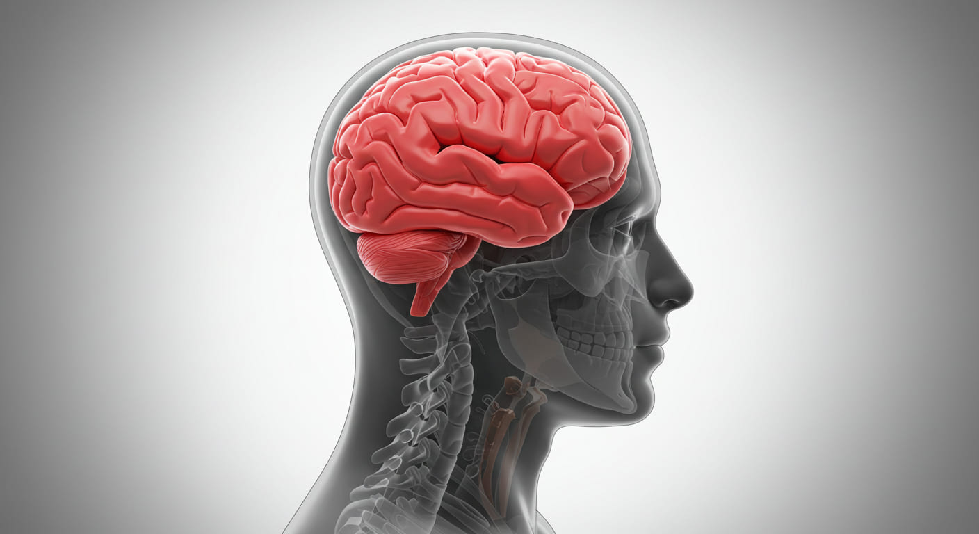 Un cerebro con conexiones neuronales brillantes