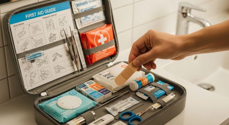 kit médico casero abierto