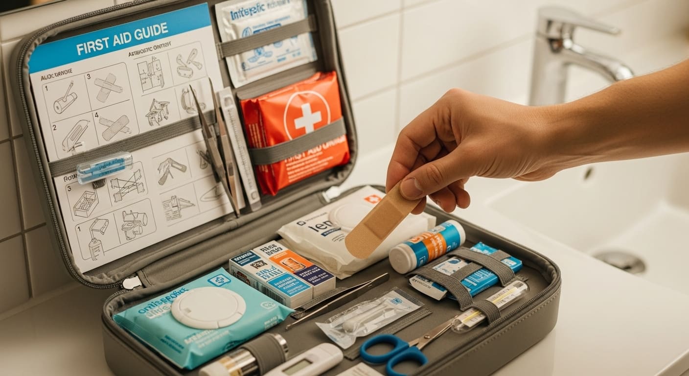 kit médico casero abierto