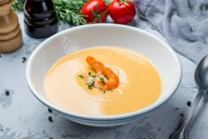 Camarones en crema de chipotle