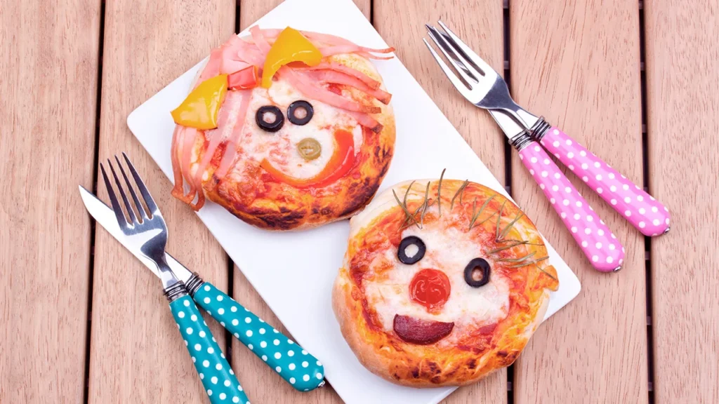 mini pizzas para niños