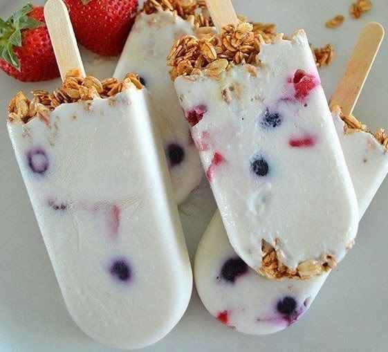 paletas de yogurt