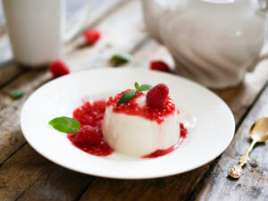 panna cotta casera